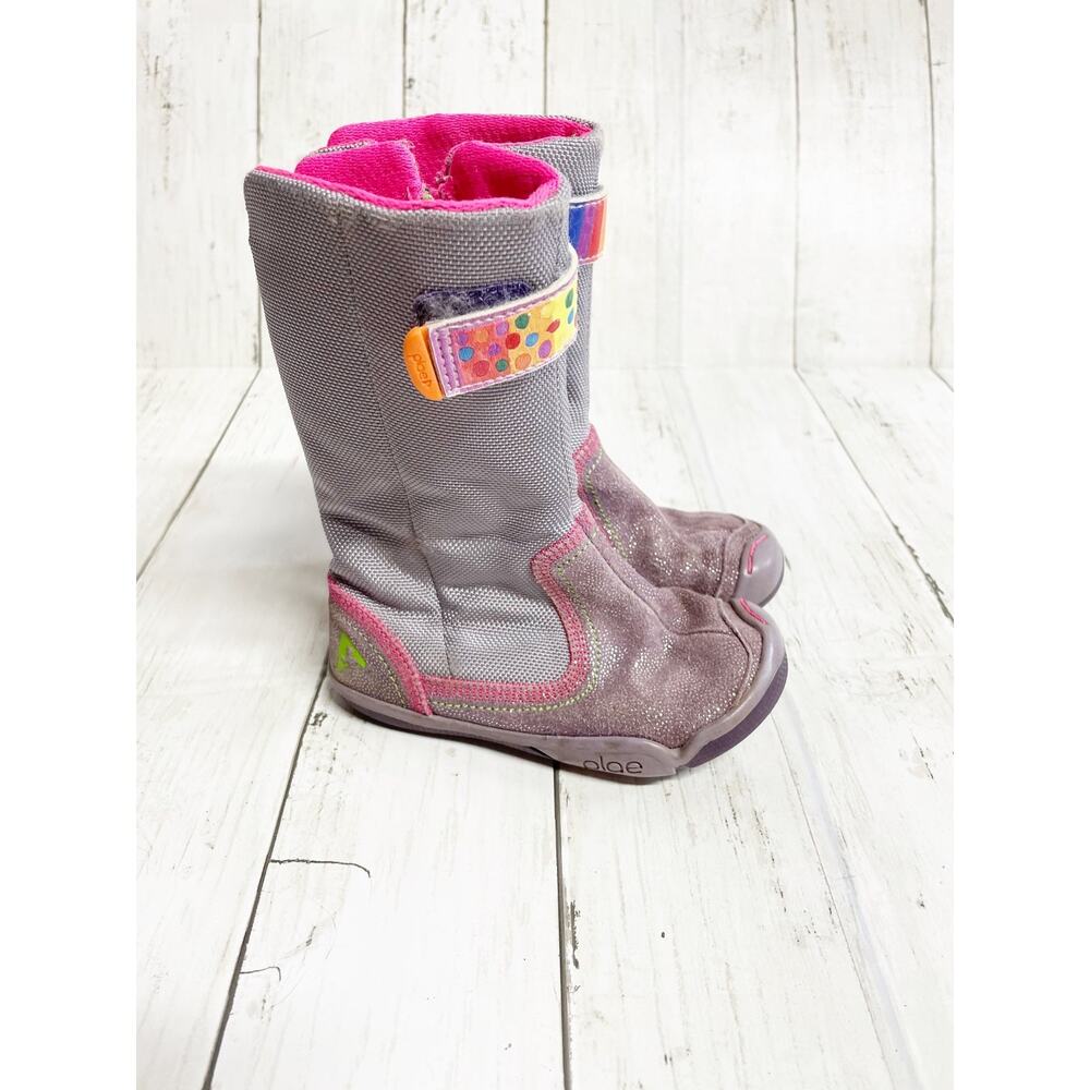 Plae Camille Shimmer Rainbow Boots Toddler Size 8